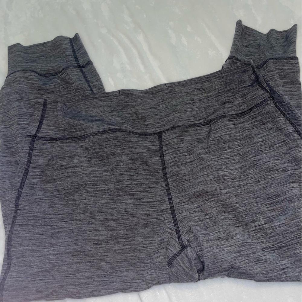 Gray Athletic Leggings Capri